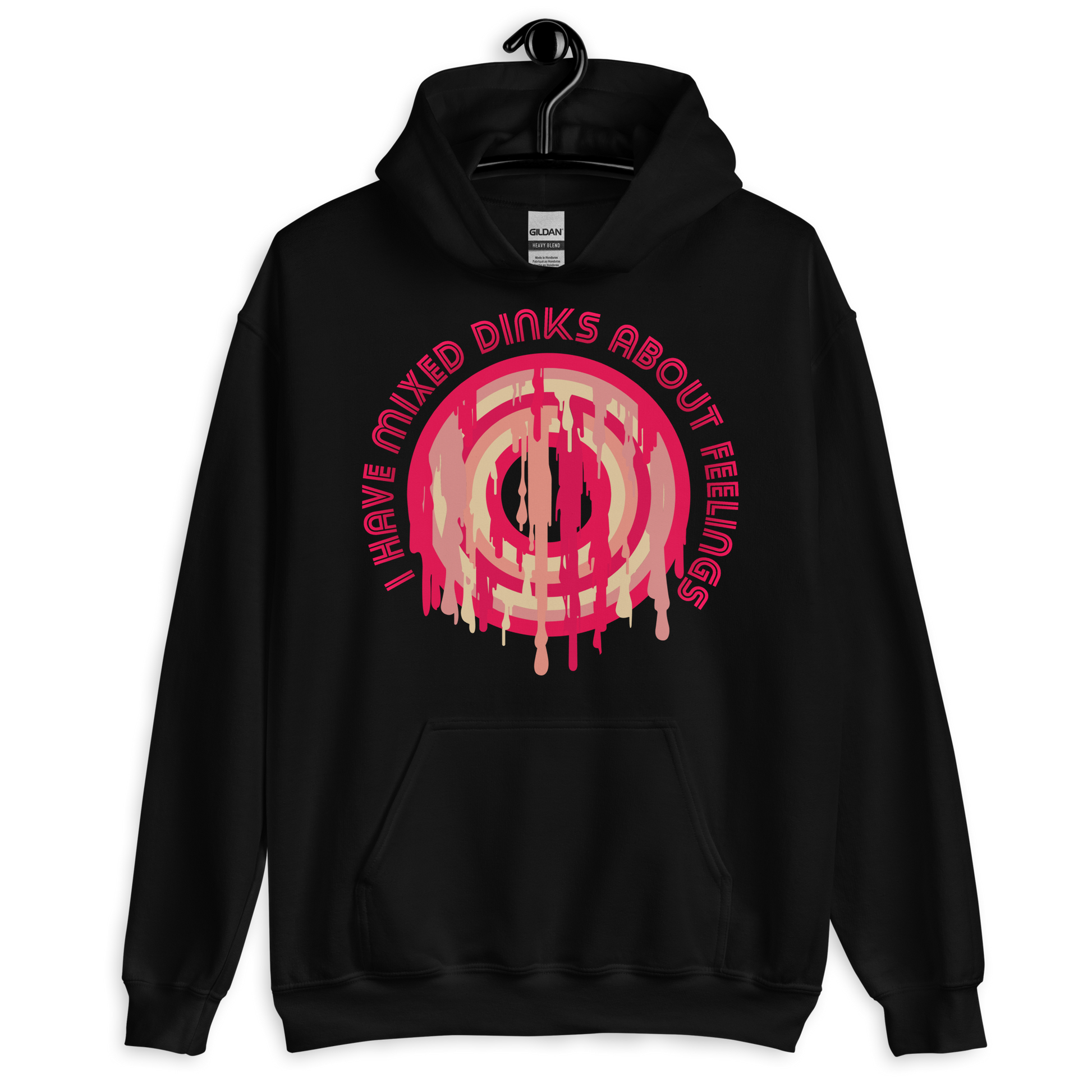 ICSAR:  Unisex Hoodie "I have mixed drinks about feelings" -- Fun Ones, Unisex