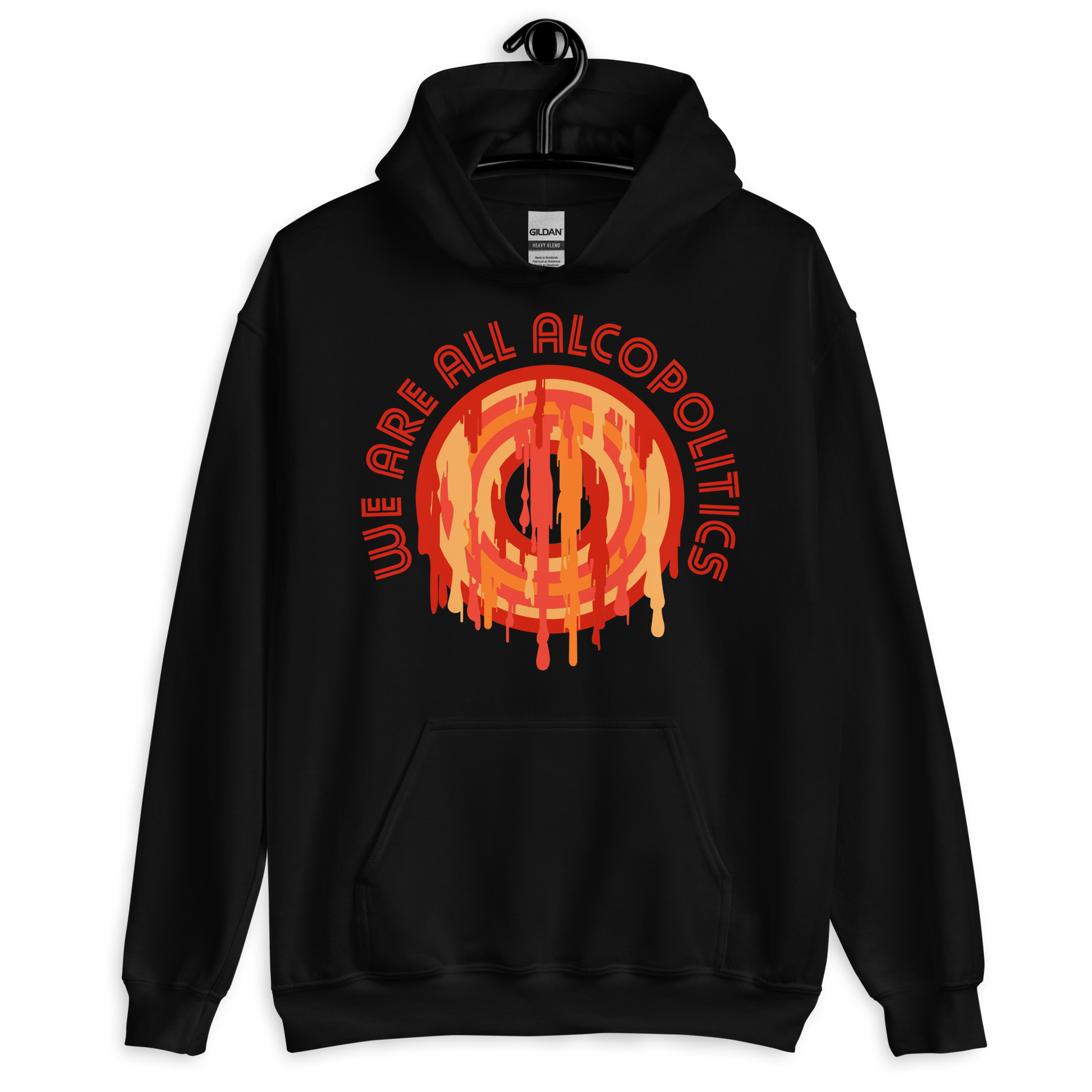 ICSAR:  Unisex Hoodie "We are all alcopolitics" -- Unisex