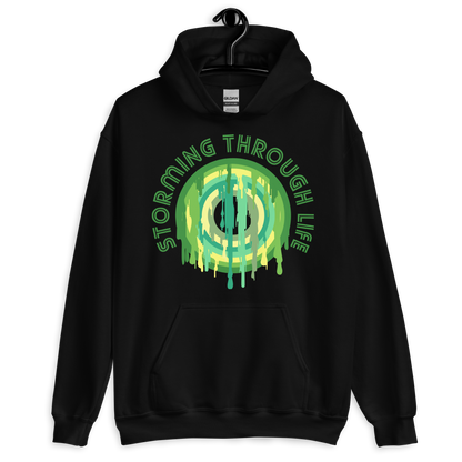 ICSAR:  Unisex Hoodie "Storming through life" -- Fun Ones, Unisex