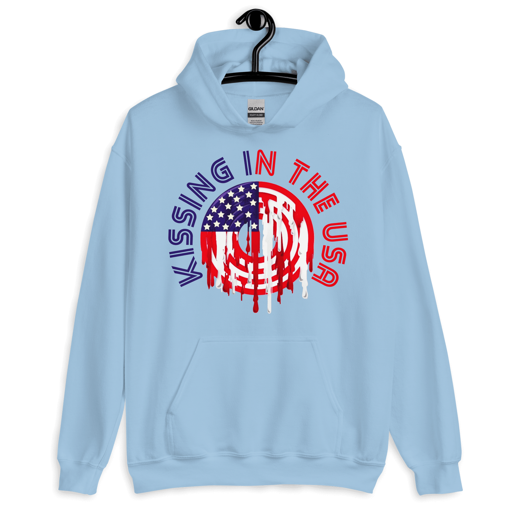 ICSAR:  Unisex Hoodie "Kissing in the USA" -- Unisex