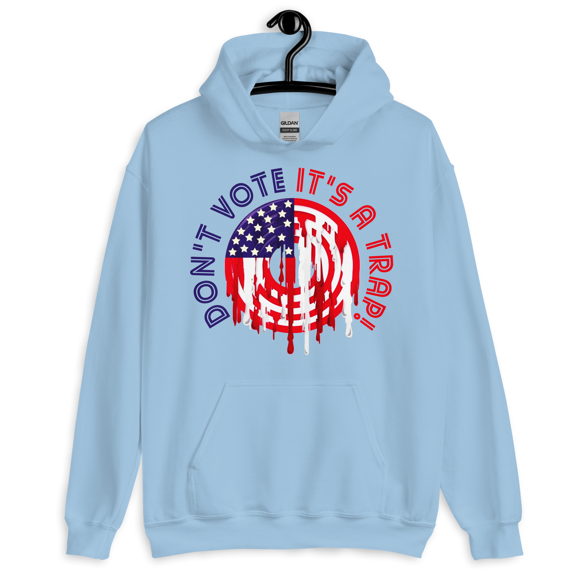 ICSAR:  Unisex Hoodie "Don't Vote it's a trap!" -- Countries, Politics, Unisex, USA