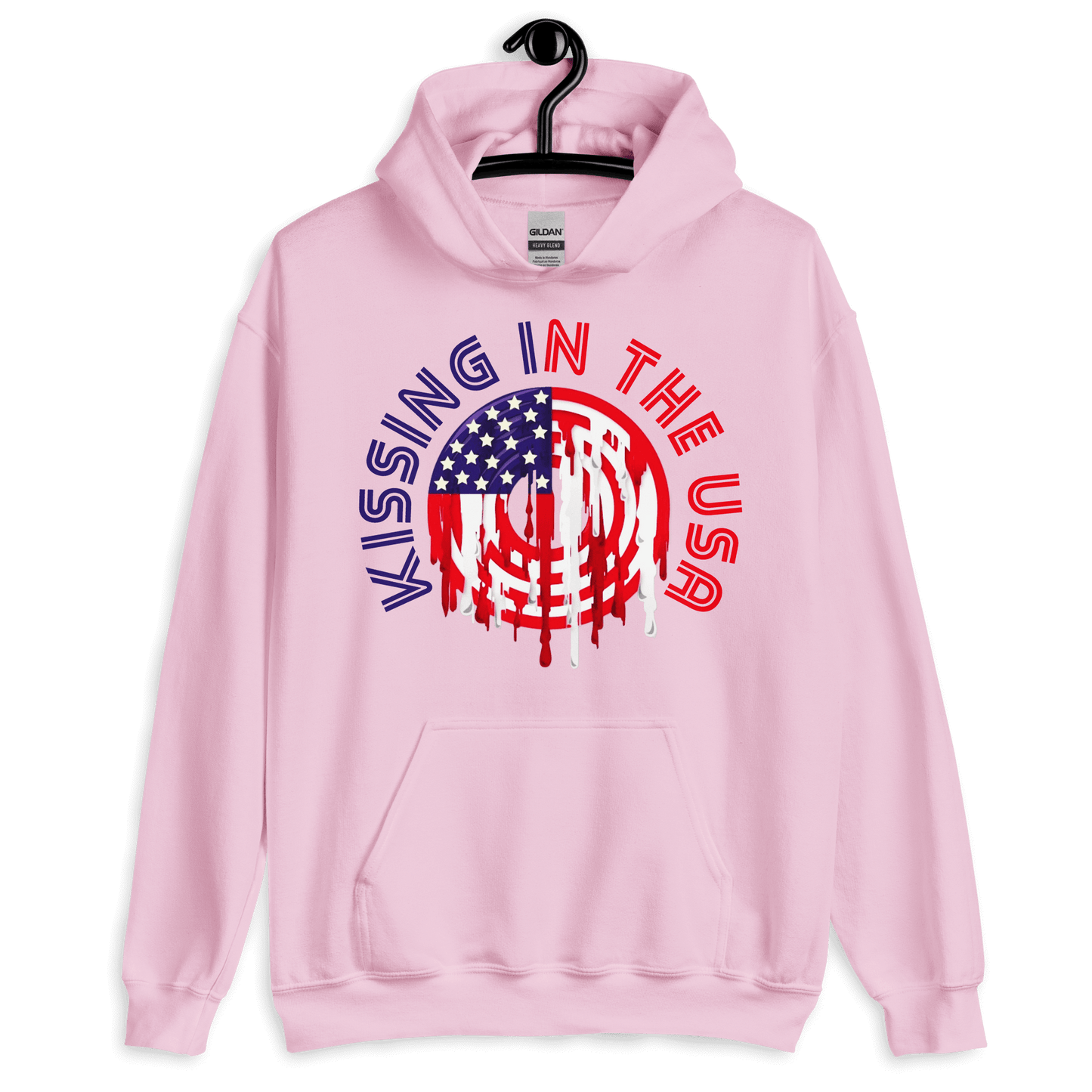 ICSAR:  Unisex Hoodie "Kissing in the USA" -- Unisex