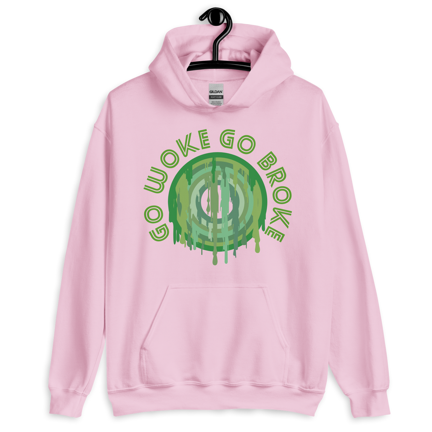 ICSAR:  Unisex Hoodie "Go woke go broke" -- Fun Ones, Unisex