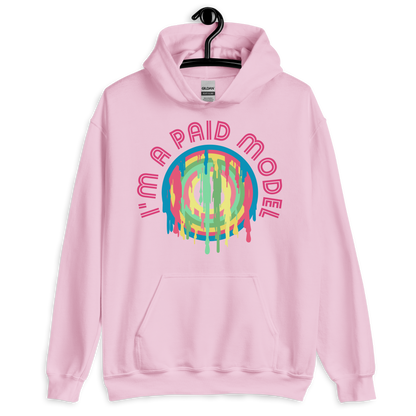 ICSAR:  Unisex Hoodie "I am a paid model" -- Fun Ones, Unisex