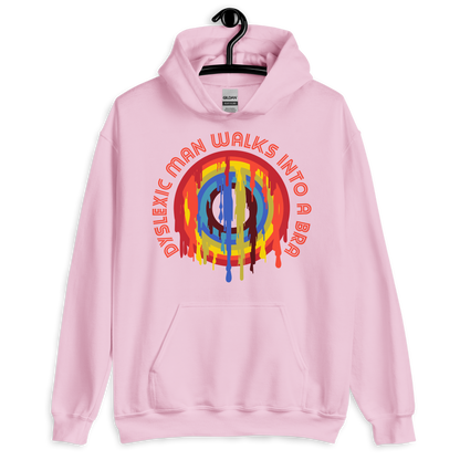 ICSAR:  Unisex Hoodie "Dyslexic man walks into a bra" -- Fun Ones, Unisex