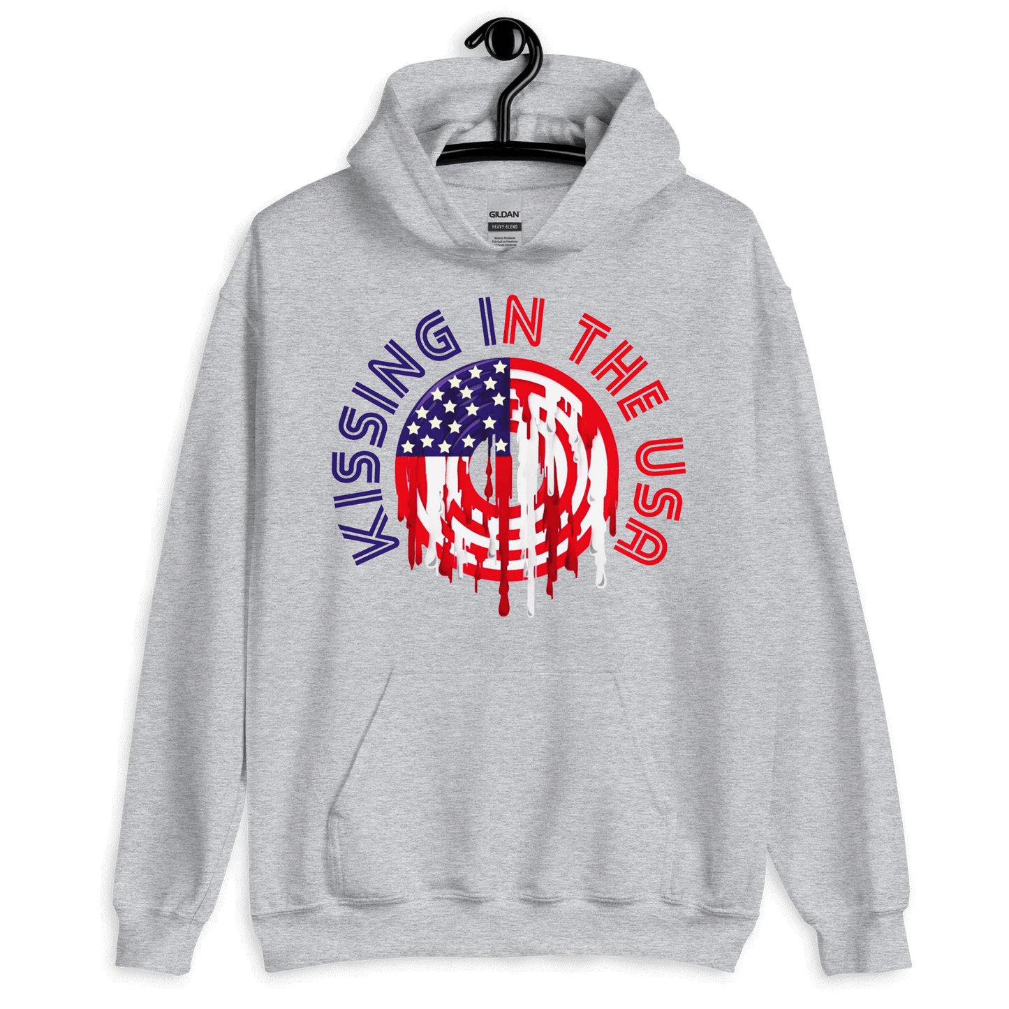 ICSAR:  Unisex Hoodie "Kissing in the USA" -- Unisex