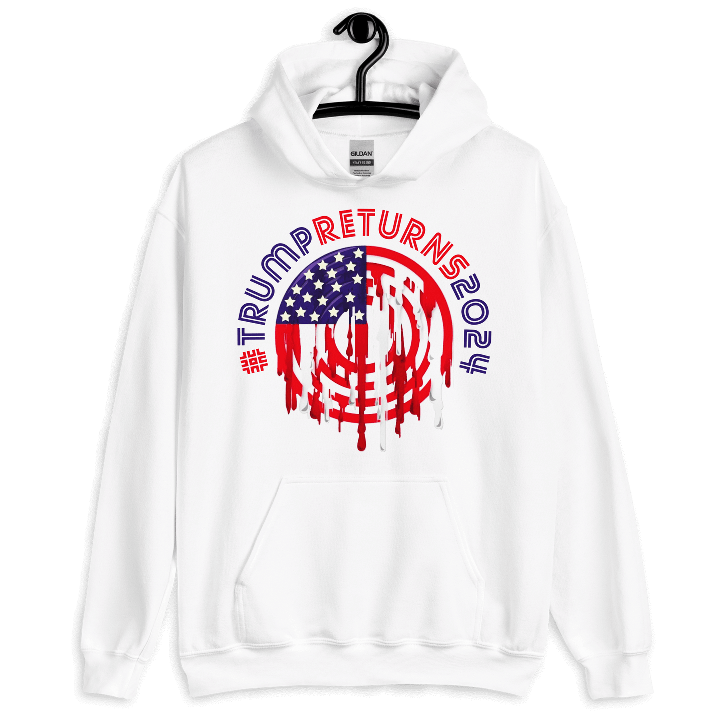 ICSAR:  Unisex Hoodie "#TrumpReturns2024" -- Hashtags, Unisex