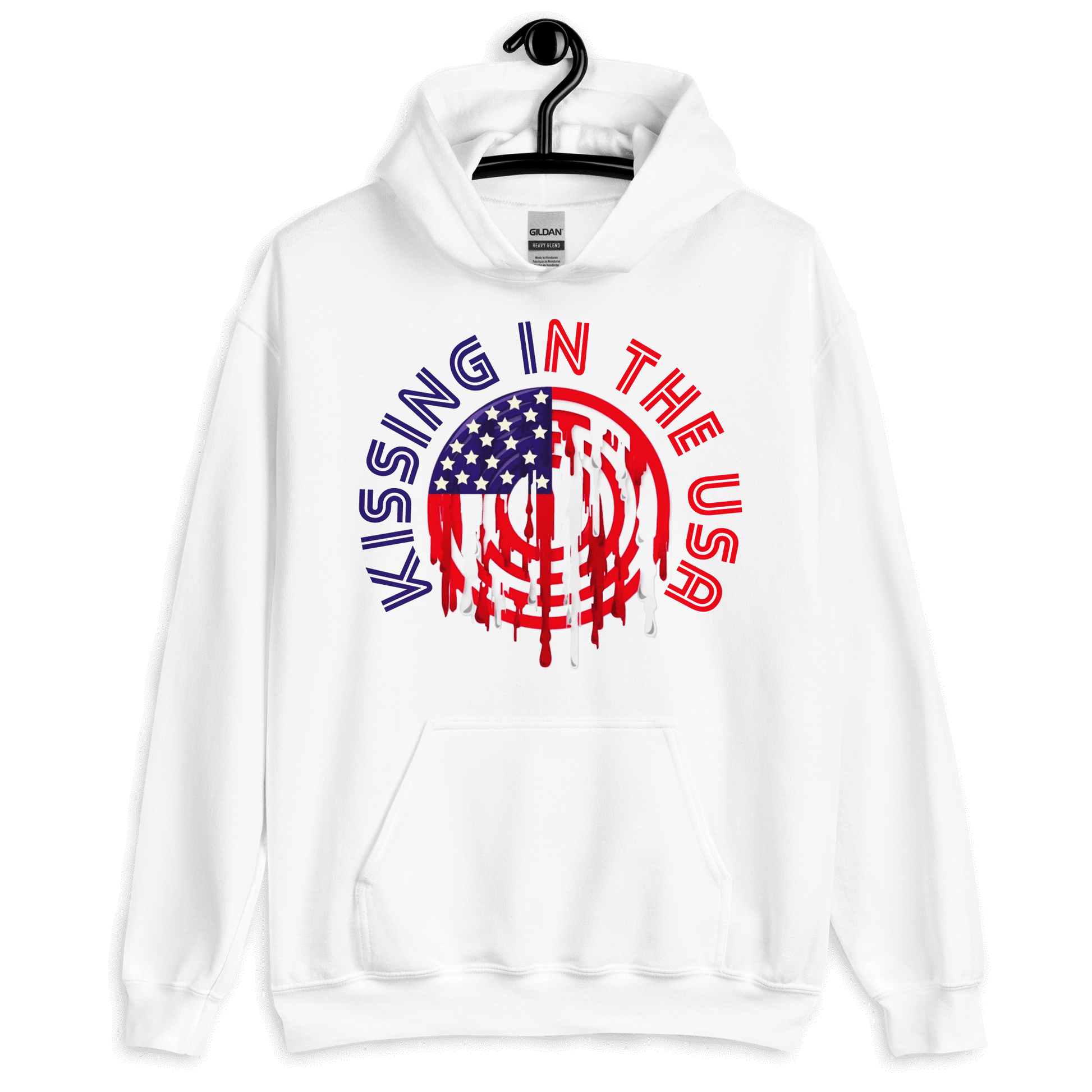 ICSAR:  Unisex Hoodie "Kissing in the USA" -- Unisex