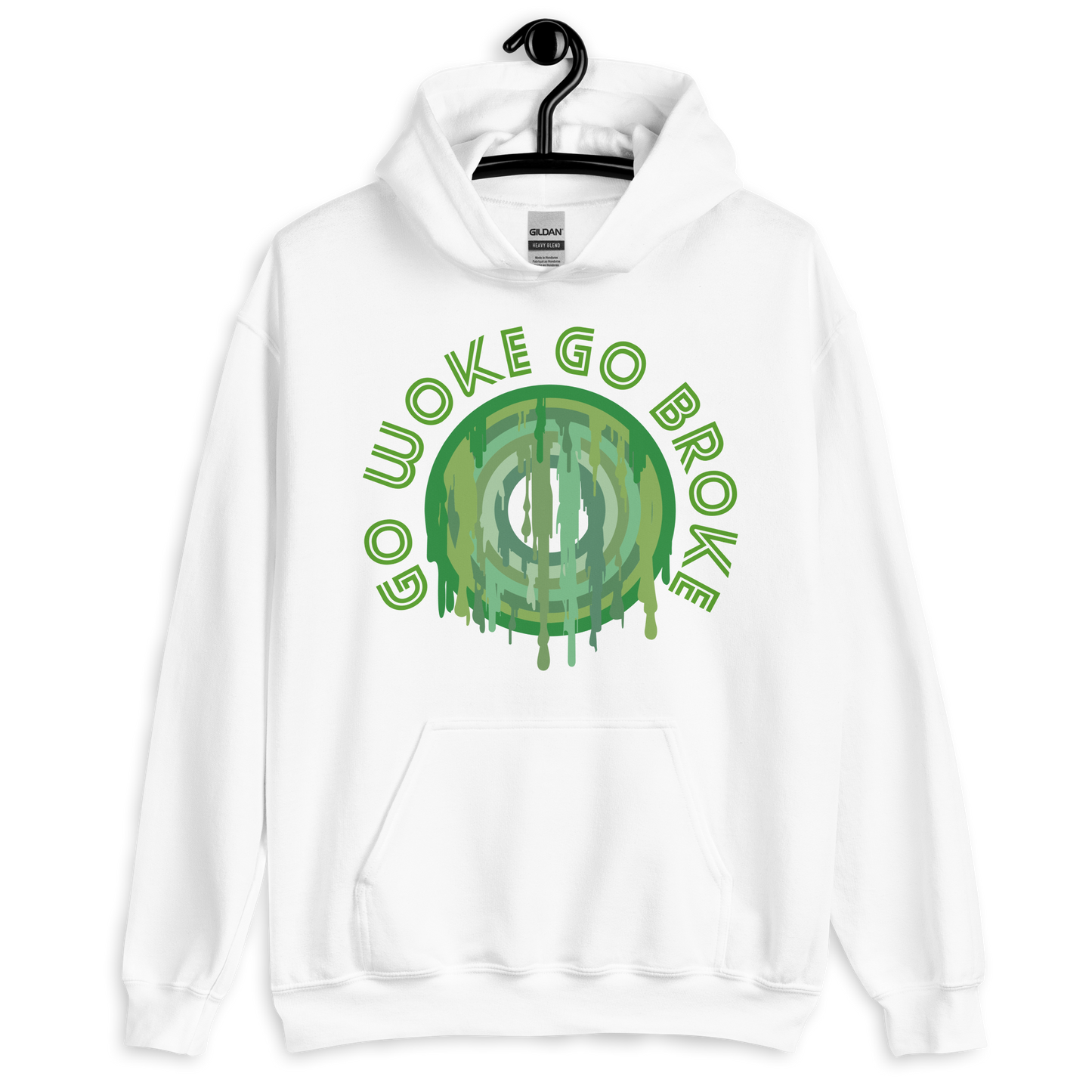 ICSAR:  Unisex Hoodie "Go woke go broke" -- Fun Ones, Unisex