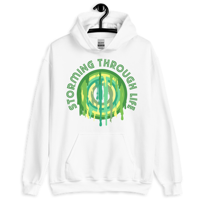 ICSAR:  Unisex Hoodie "Storming through life" -- Fun Ones, Unisex