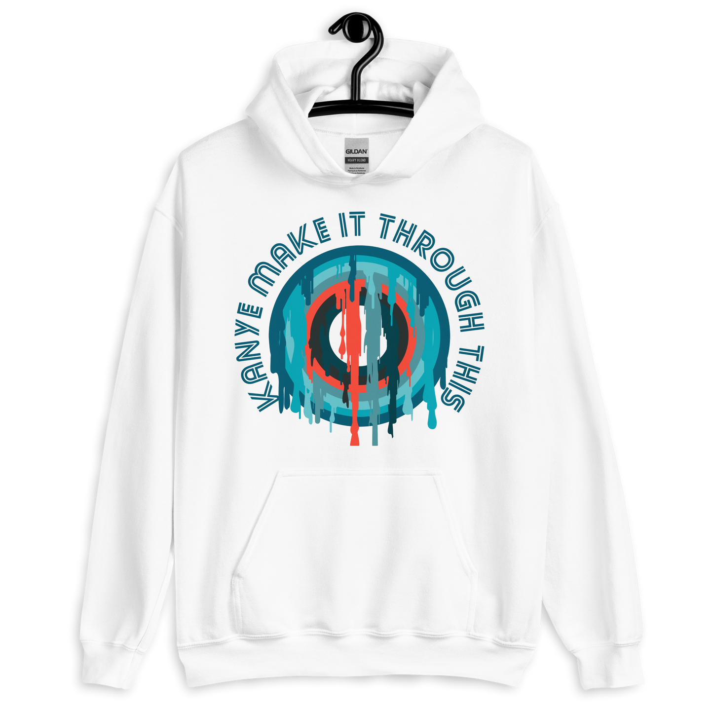 ICSAR:  Unisex Hoodie "Kanye make it through this" -- Originals, Unisex