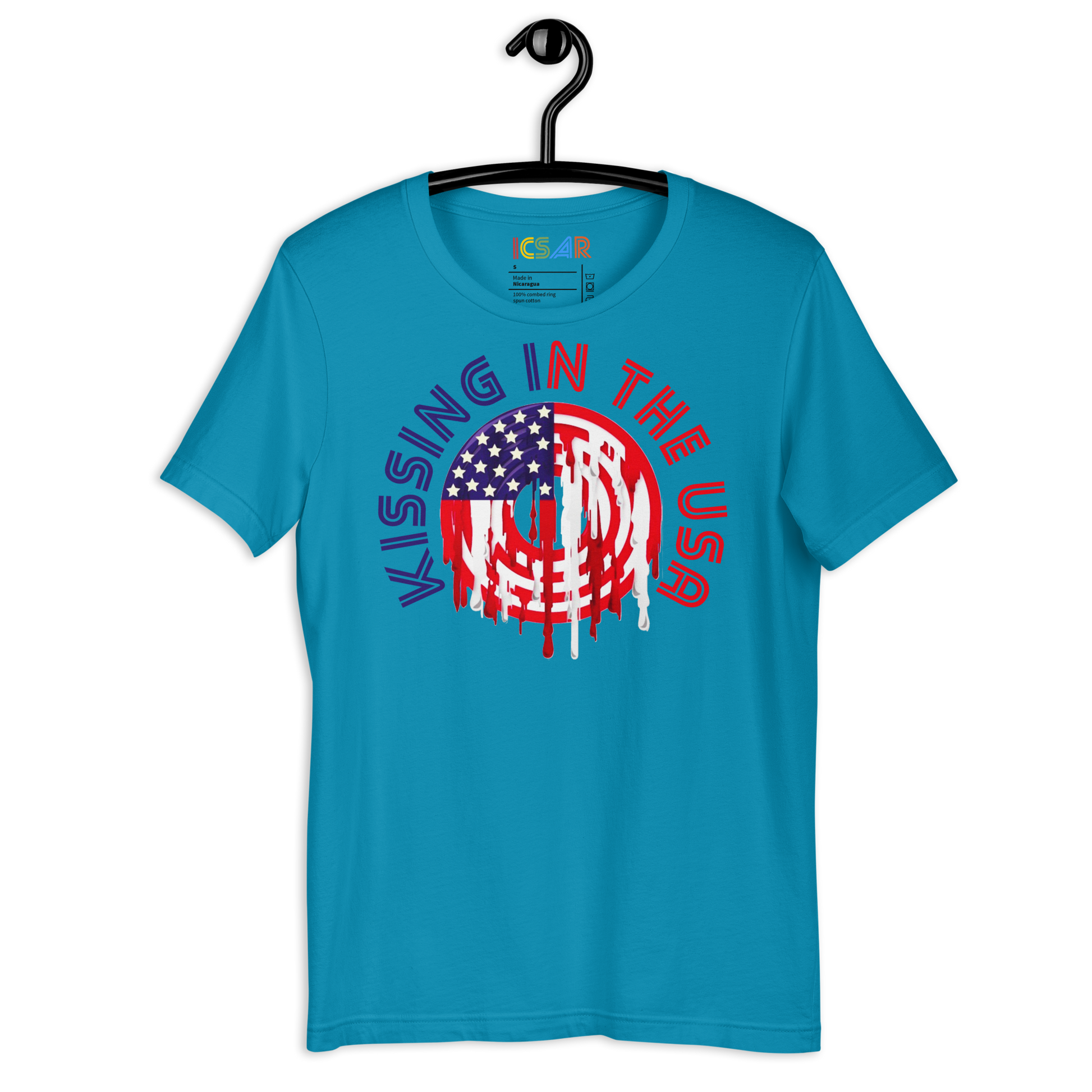 ICSAR:  Unisex T-Shirt "Kissing in the USA" -- Unisex