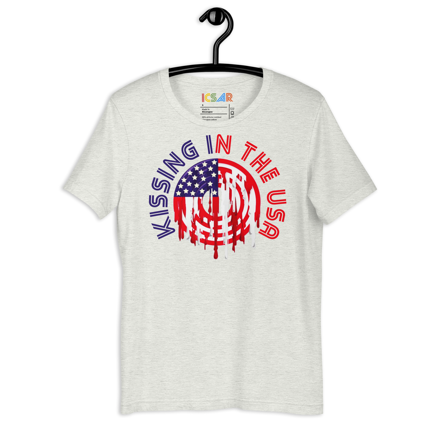 ICSAR:  Unisex T-Shirt "Kissing in the USA" -- Unisex