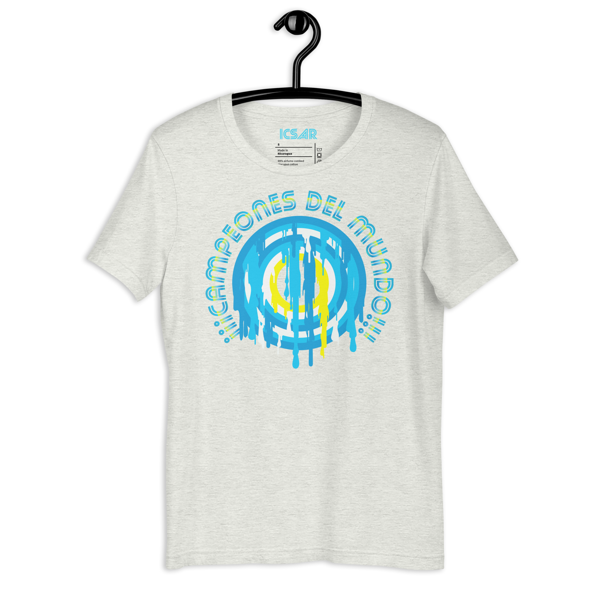 ICSAR:  Unisex T-Shirt "Argentina - Campeones del Mundo" -- Unisex