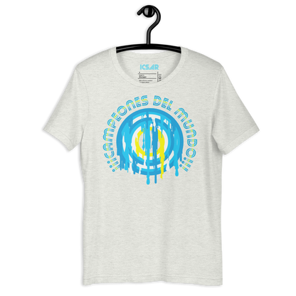 ICSAR:  Unisex T-Shirt "Argentina - Campeones del Mundo" -- Unisex