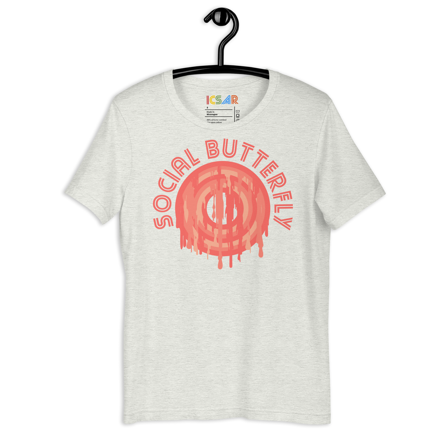 ICSAR:  Unisex T-Shirt "Social Butterfly" -- Unisex