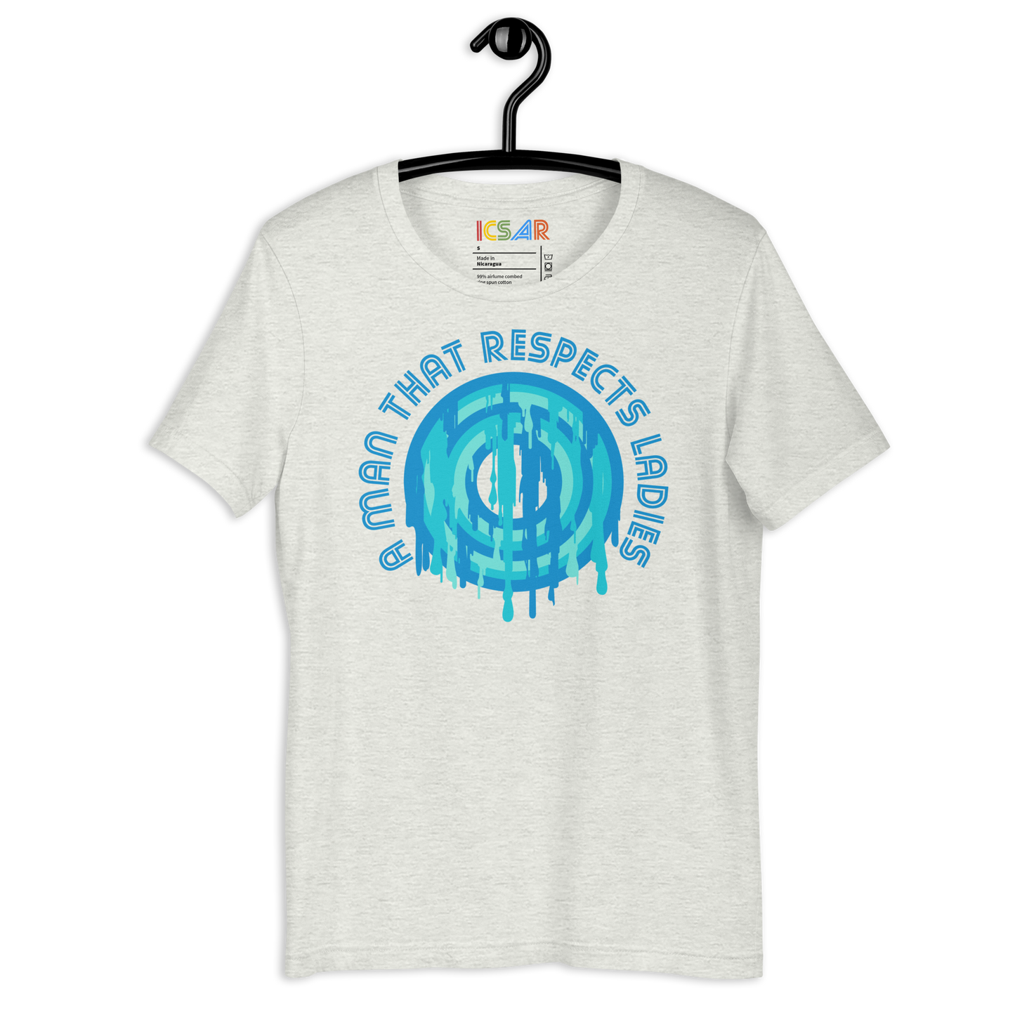 ICSAR:  Unisex T-Shirt "A man that respects ladies" -- Fun Ones, Unisex