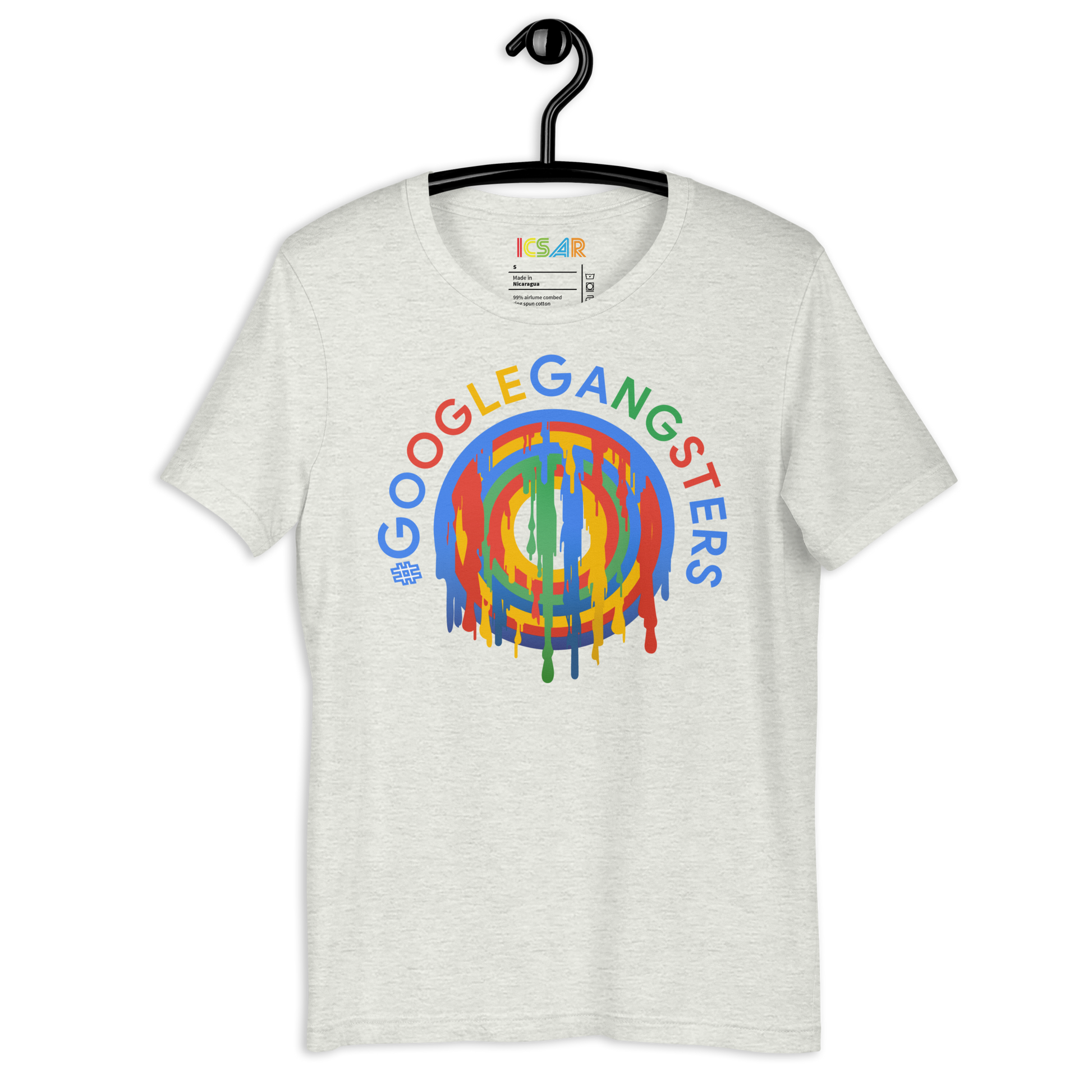 ICSAR:  Unisex T-Shirt - "#GoogleGangsters" -- Unisex