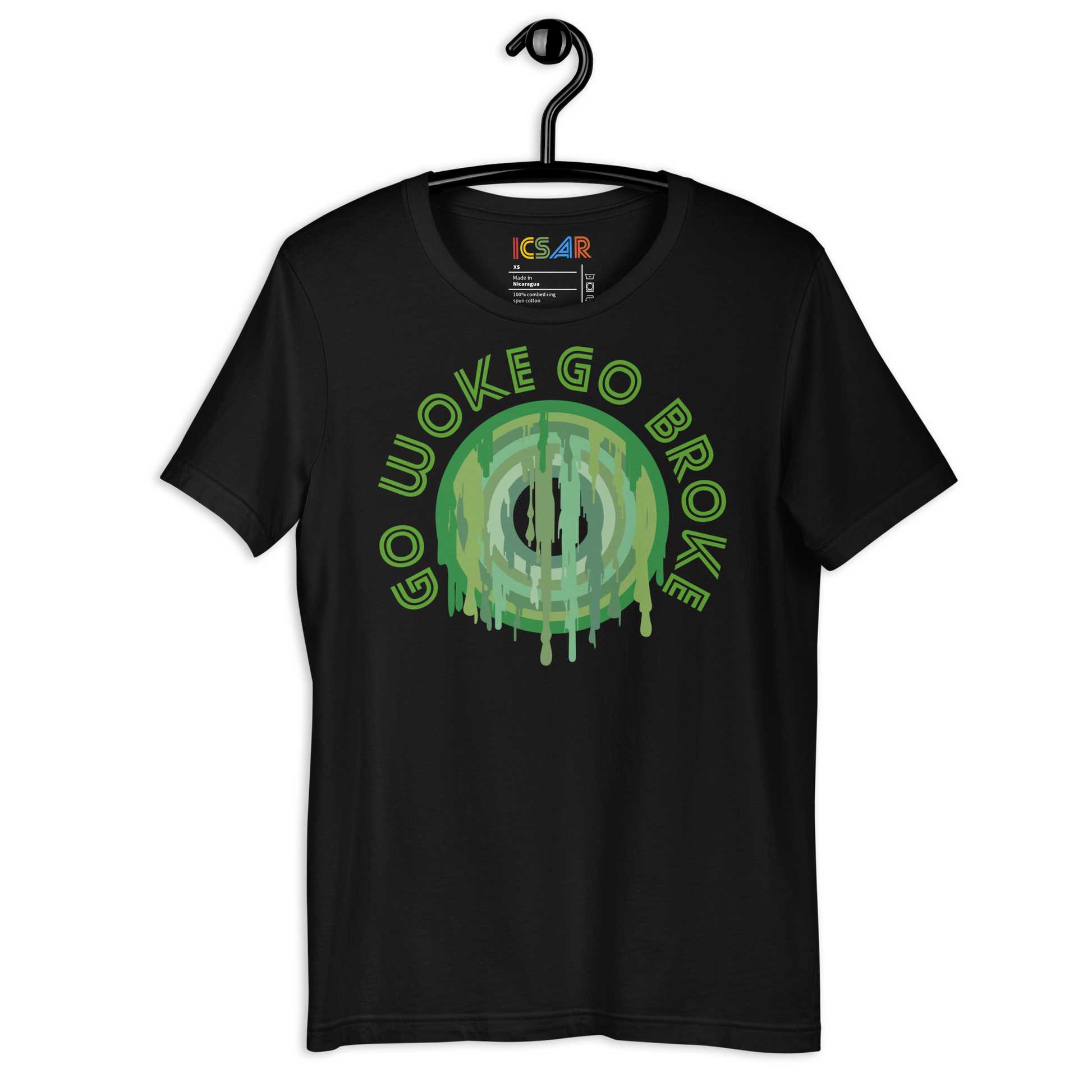 ICSAR:  Unisex T-Shirt "Go woke go broke" -- Unisex