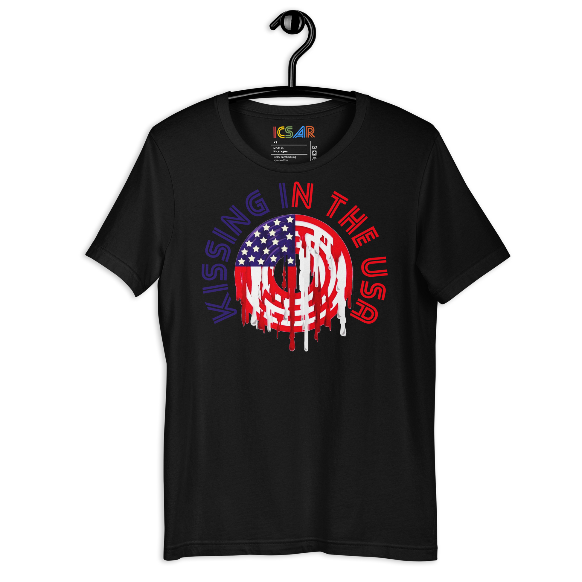 ICSAR:  Unisex T-Shirt "Kissing in the USA" -- Unisex