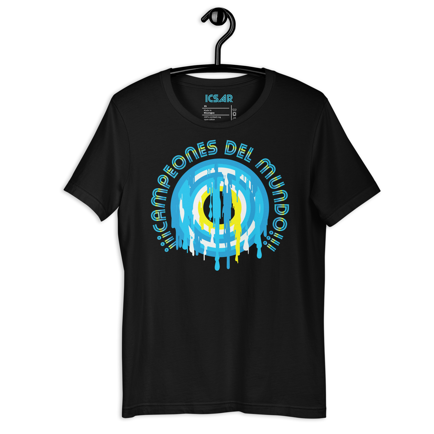 ICSAR:  Unisex T-Shirt "Argentina - Campeones del Mundo" -- Unisex