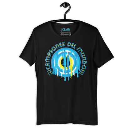 ICSAR:  Unisex T-Shirt "Argentina - Campeones del Mundo" -- Unisex