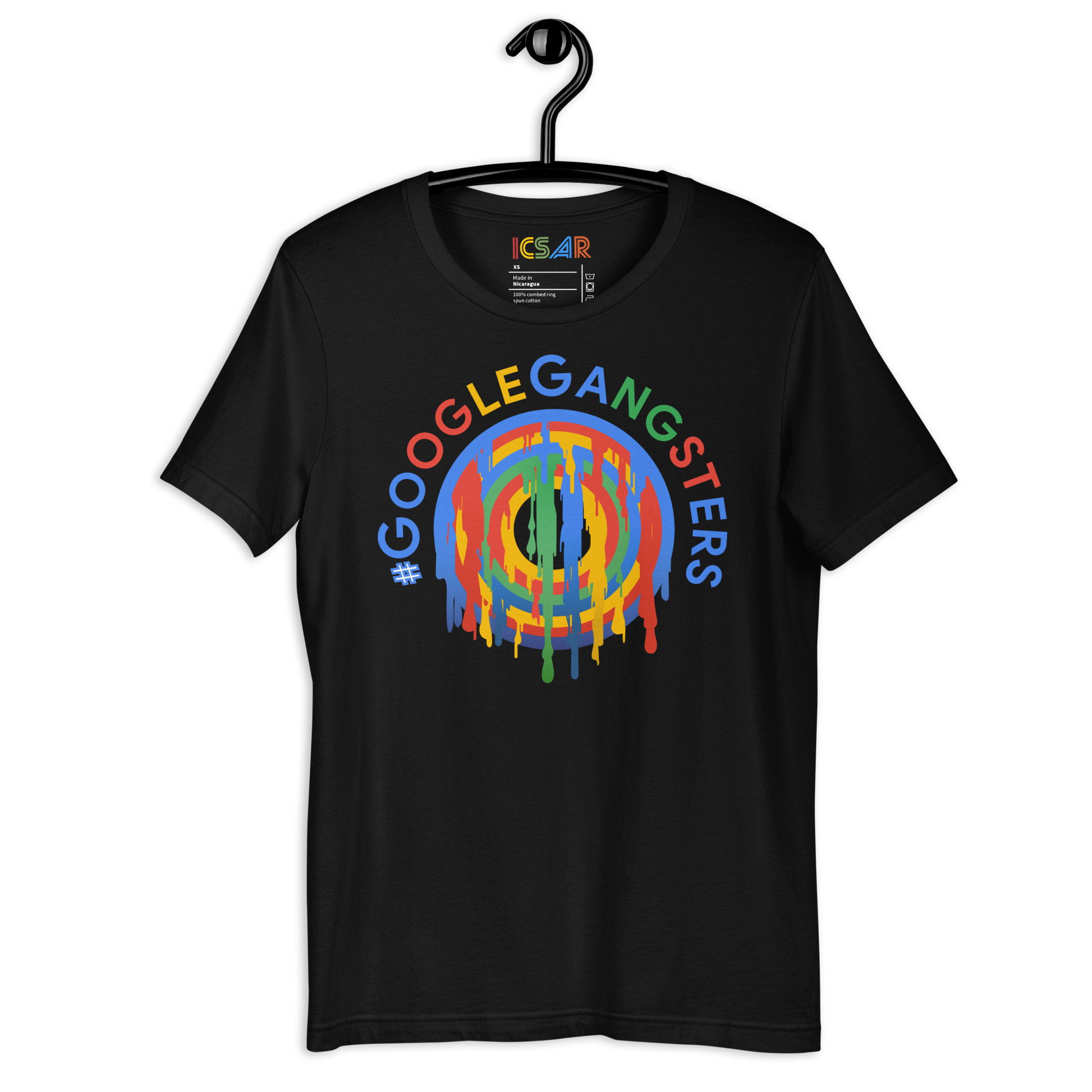 ICSAR:  Unisex T-Shirt - "#GoogleGangsters" -- Unisex