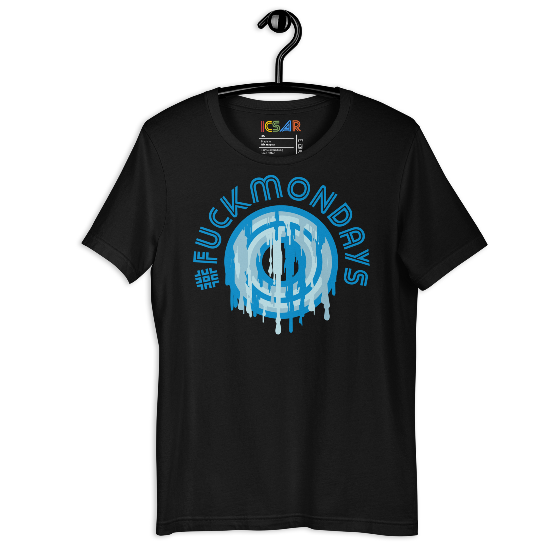 ICSAR:  Unisex T-Shirt "#FuckMondays" -- Home block 2, Unisex