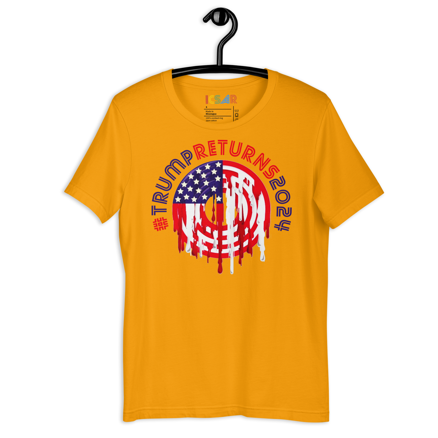 ICSAR:  Unisex T-Shirt "#TrumpReturns2024" -- Unisex