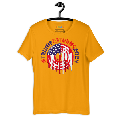 ICSAR:  Unisex T-Shirt "#TrumpReturns2024" -- Unisex