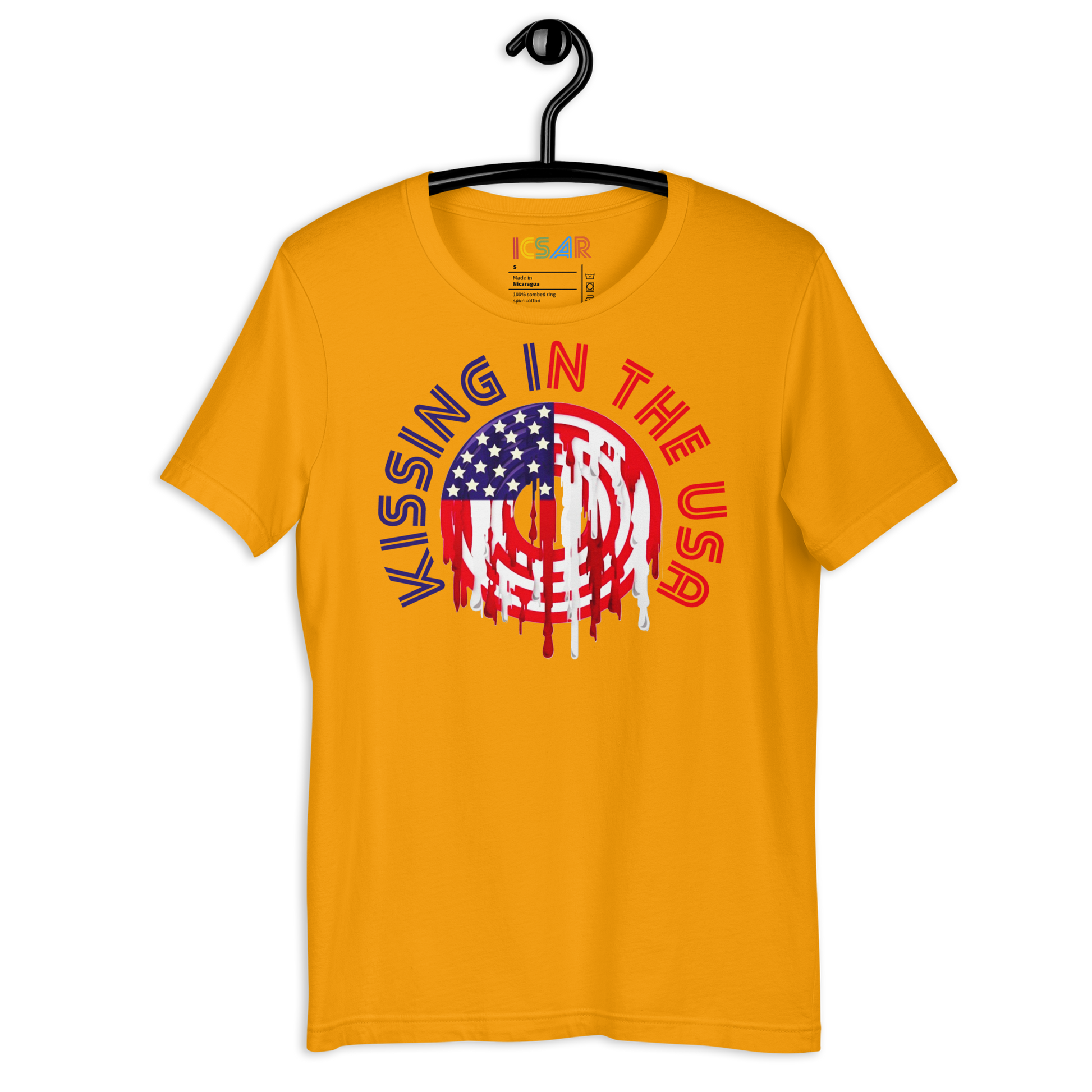 ICSAR:  Unisex T-Shirt "Kissing in the USA" -- Unisex