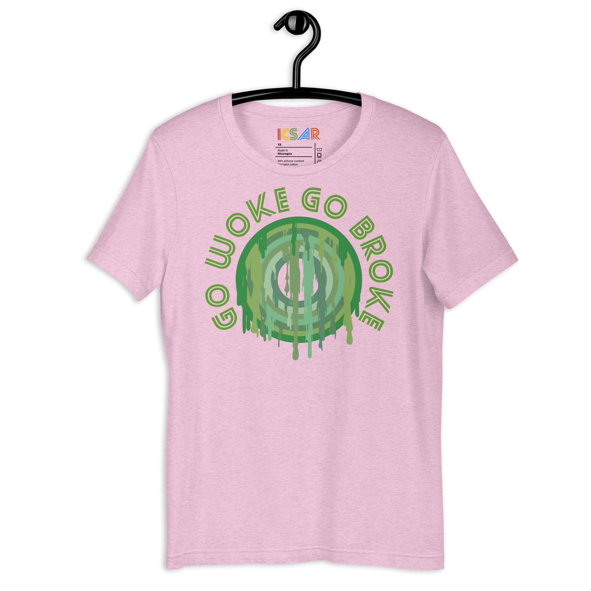 ICSAR:  Unisex T-Shirt "Go woke go broke" -- Unisex