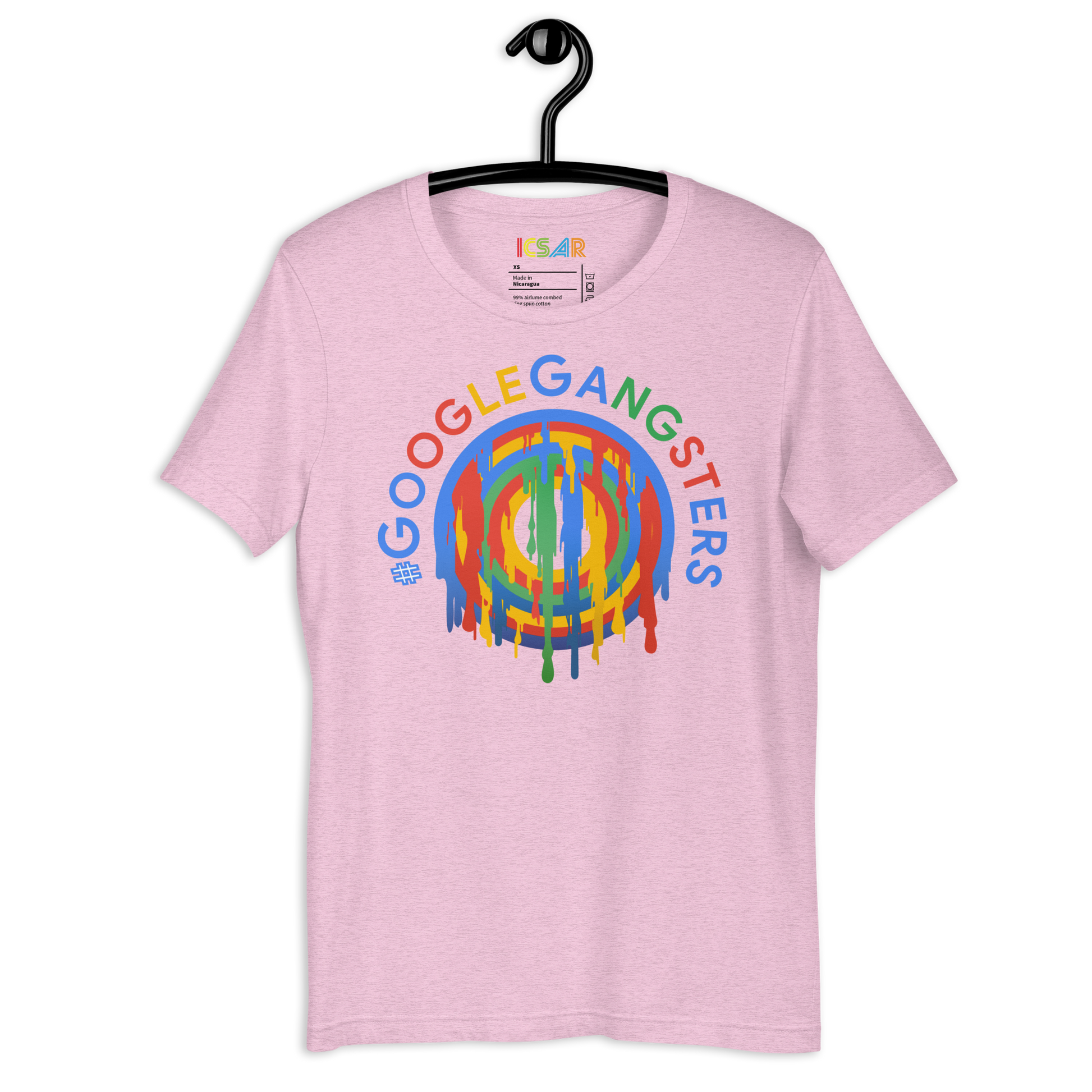 ICSAR:  Unisex T-Shirt - "#GoogleGangsters" -- Unisex