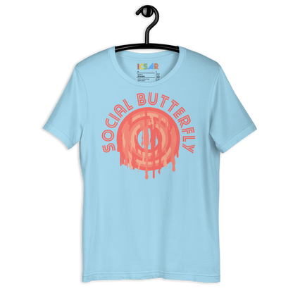 ICSAR:  Unisex T-Shirt "Social Butterfly" -- Unisex