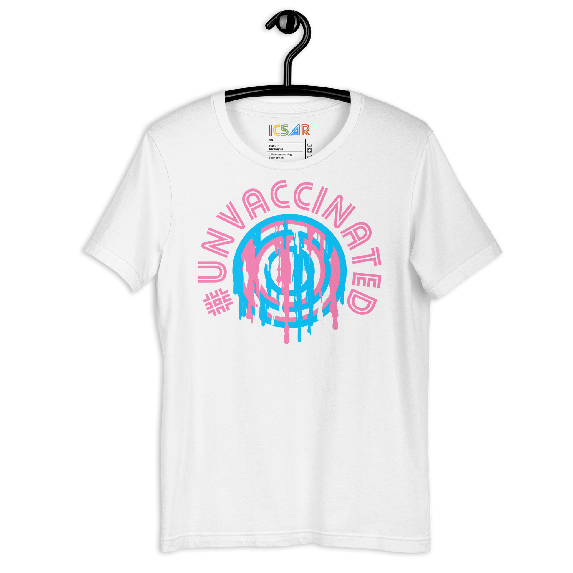 ICSAR:  Unisex T-Shirt "#Unvaccinated" -- Unisex