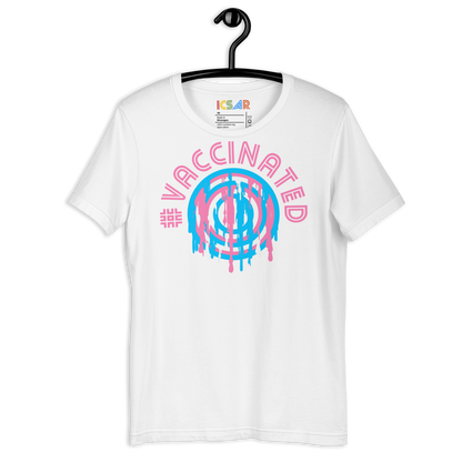 ICSAR:  Unisex T-Shirt "#Vaccinated" -- Unisex