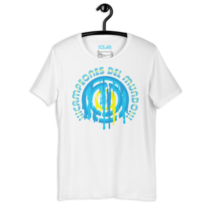 ICSAR:  Unisex T-Shirt "Argentina - Campeones del Mundo" -- Unisex