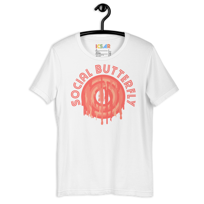 ICSAR:  Unisex T-Shirt "Social Butterfly" -- Unisex