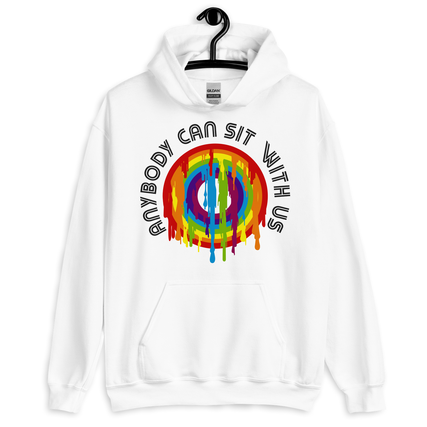 ICSAR:  Unisex Hoodie "Anybody can sit with us" -- Originals, Unisex